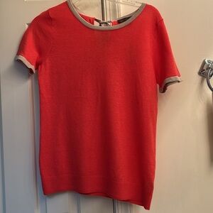 The Limited Outback Red Cotton XS Orange Top Tan Border NWT